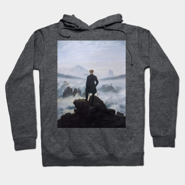 Wanderer Above the Sea of Fog Caspar David Friedrich Hoodie by Amanda1775